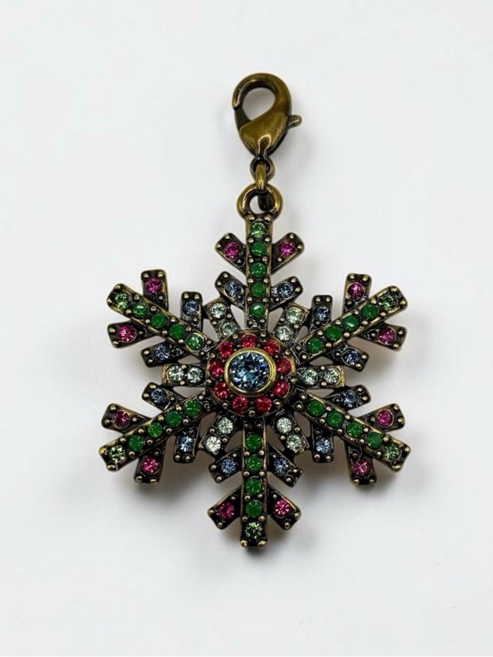 Heidi Daus Crystal Snowflake Holiday Charm Pendant